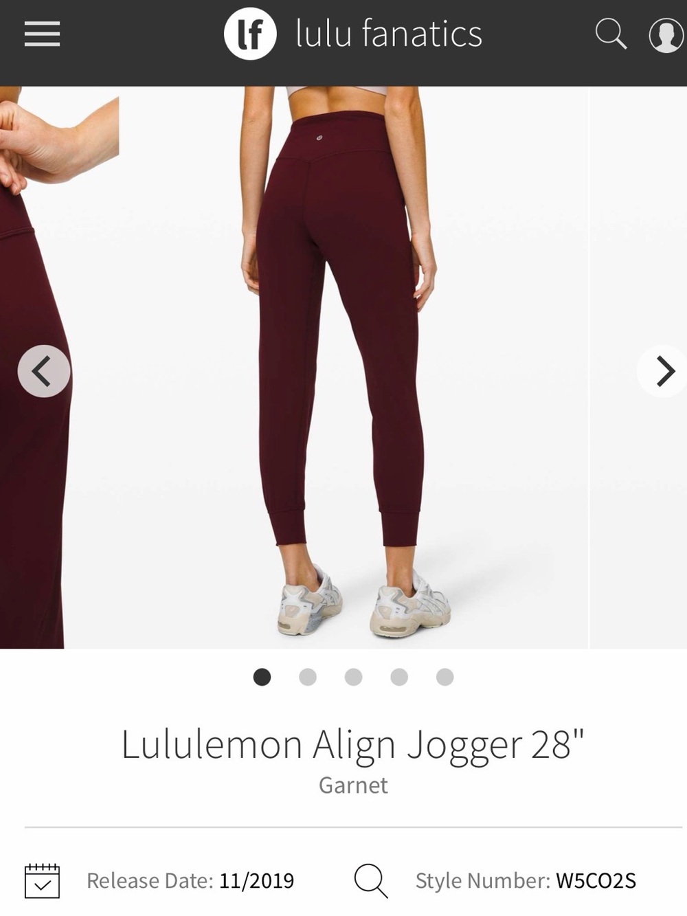 lululemon athletica Align Jogger 28" - Garnet Wine